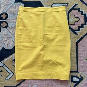J.Crew No. 2 Pencil Skirt in Yellow - Size 2